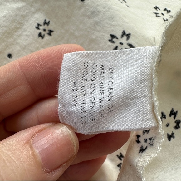 APIECE APART Estrella Floral Maxi Dress with Pockets Ivory Black Size L - Picture 8 of 12